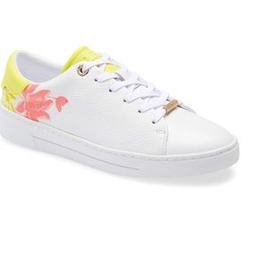 Ted baker floral leather keylie sneaker size 9 EU 39.5
